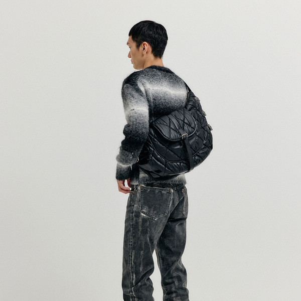 HIND Buckled Hobo Bag - Black : EENK SHOP