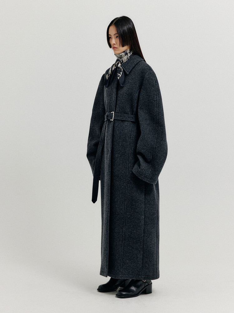 コート EENK XEDIA Oversized Belted Coat XEDIA Oversized Belted Coat - Brown : EENK SHOP