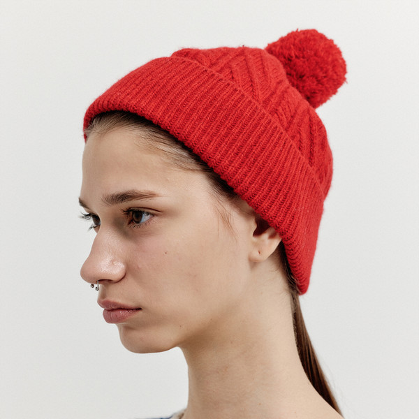 [EENK] / ☆ XLACK Beanie / Brown XLACK Beanie - Brown : EENK SHOP
