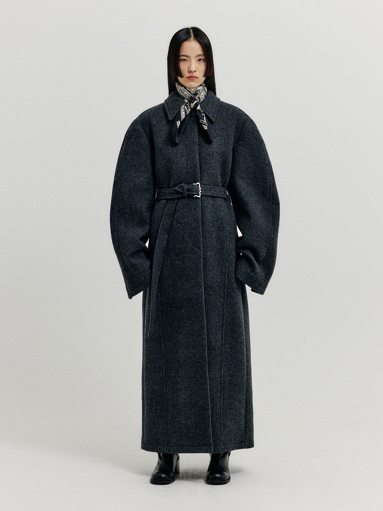 コート EENK XEDIA Oversized Belted Coat XEDIA Oversized Belted Coat - Brown : EENK SHOP