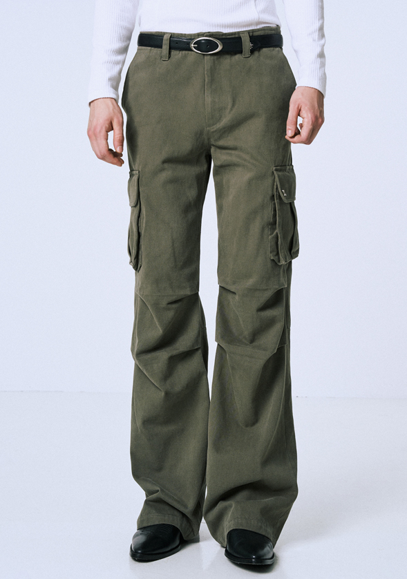 (세비지) Canvas Cargo Pants Khaki 세비지