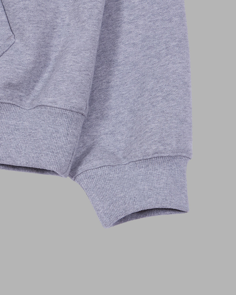 THE MUSEUM VISITOR★韓国 CUBIC LOGO STITCHED ESSENTIAL HOODY CUBIC LOGO STITCHED ESSENTIAL HOODY (BLACK) : THE MUSEUM VISITOR