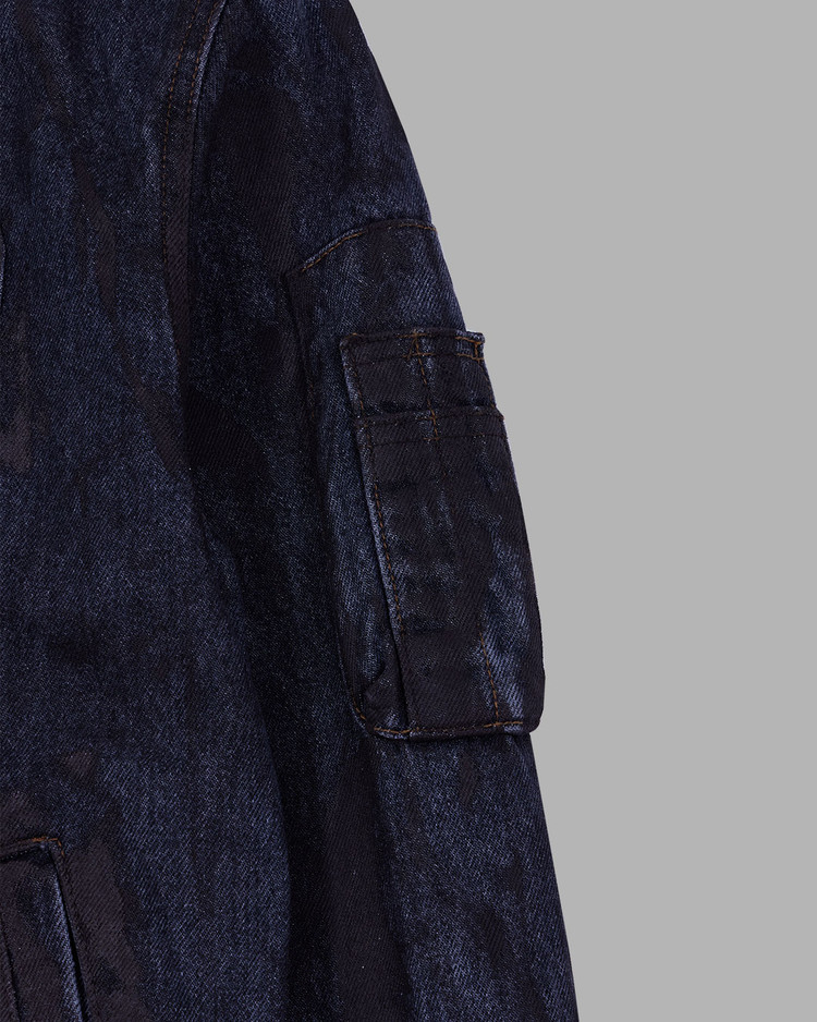◆THE MUSEUM VISITOR◆ HAND PAINTED DENIM JACKET BROWN 10117 HAND PAINTED DENIM JACKET (BROWN) : THE MUSEUM VISITOR