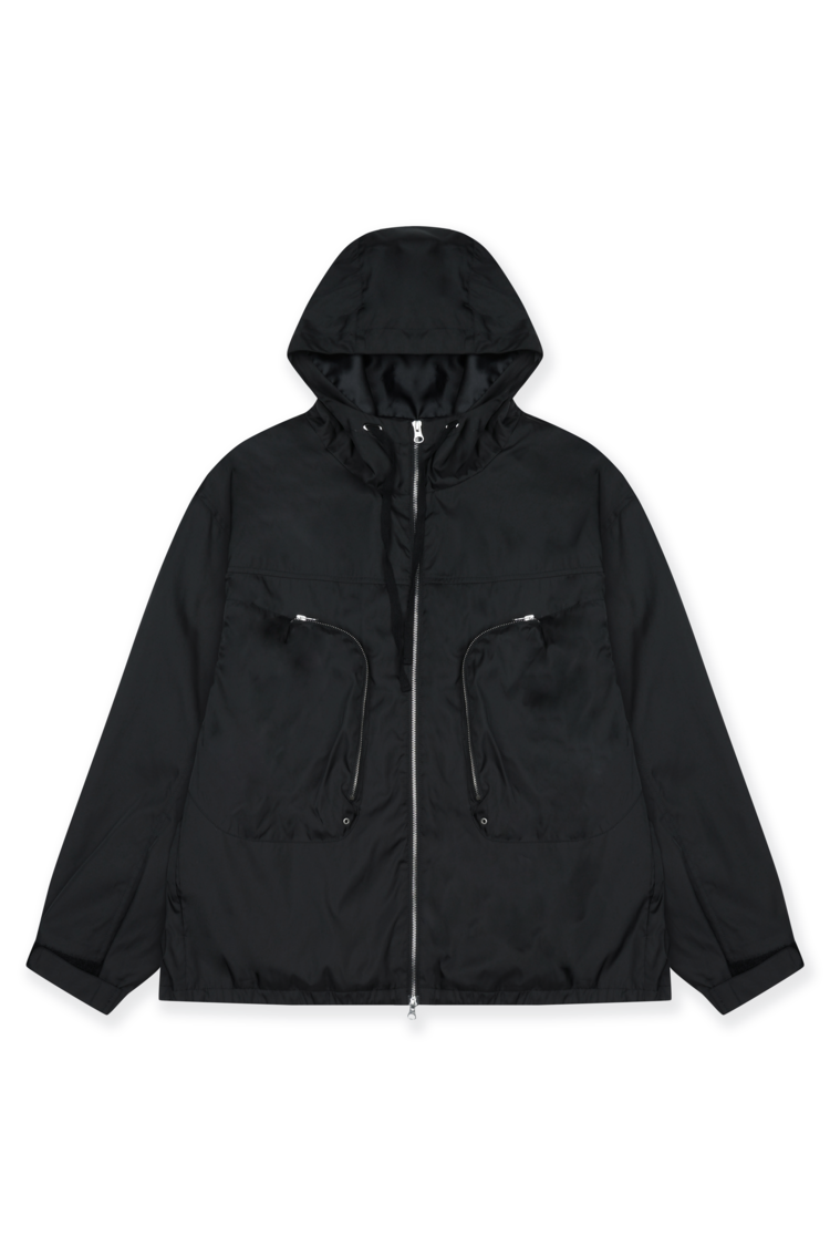 CIRCLE POCKET JACKET [BLACK] : grailzint