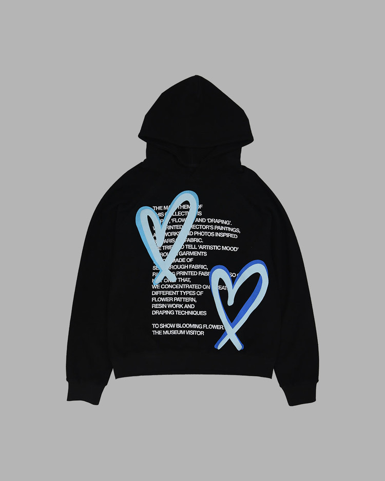 パーカー・フーディ THE MUSEUM VISITOR HEART SPRAY PRINTED HOODY MY1501 THE MUSEUM VISITOR HEART SPRAY PRINTED HOODY MY1501 (THE