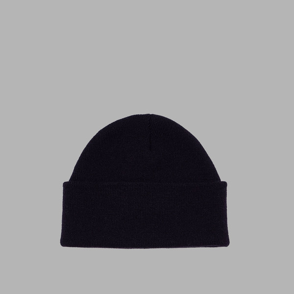 CUBIC LOGO STITCHED BEANIE (BLACK) : THE MUSEUM VISITOR