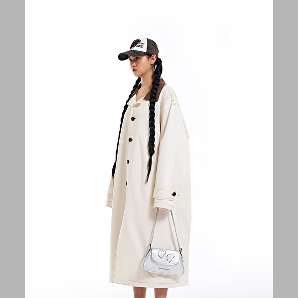 [THE MUSEUM VISITOR]★CORDUROY COLLAR MAC COAT CORDUROY COLLAR MAC COAT (BEIGE) : THE MUSEUM VISITOR