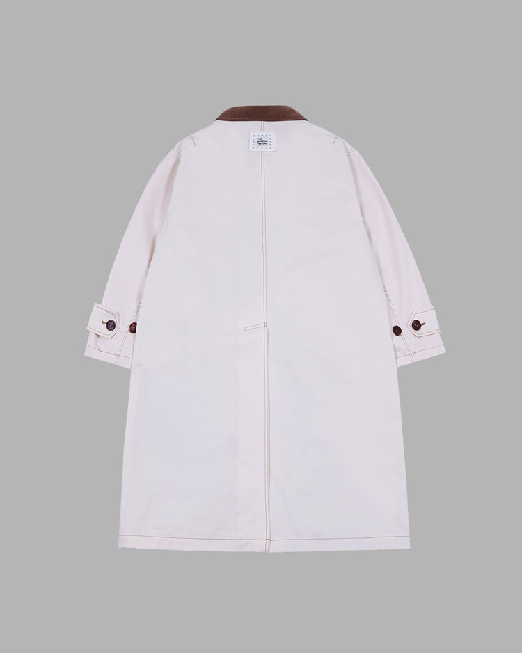 [THE MUSEUM VISITOR]★CORDUROY COLLAR MAC COAT CORDUROY COLLAR MAC COAT (BEIGE) : THE MUSEUM VISITOR