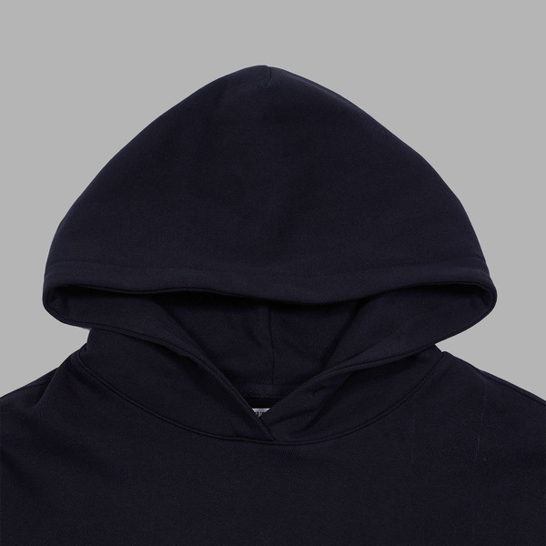 THE MUSEUM VISITOR★韓国 CUBIC LOGO STITCHED ESSENTIAL HOODY CUBIC LOGO STITCHED ESSENTIAL HOODY (BLACK) : THE MUSEUM VISITOR