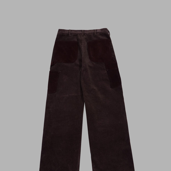 ◆THE MUSEUM VISITOR◆ CORDUROY SUEDE CARPENTER PANTS BROWN CORDUROY SUEDE CARPENTER PANTS (BROWN) : THE MUSEUM VISITOR