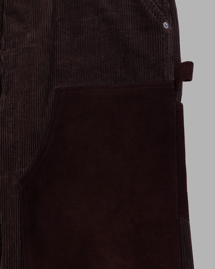 ◆THE MUSEUM VISITOR◆ CORDUROY SUEDE CARPENTER PANTS BROWN CORDUROY SUEDE CARPENTER PANTS (BROWN) : THE MUSEUM VISITOR