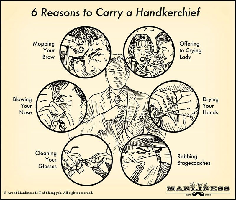 손수건을 활용하는 6가지 방법