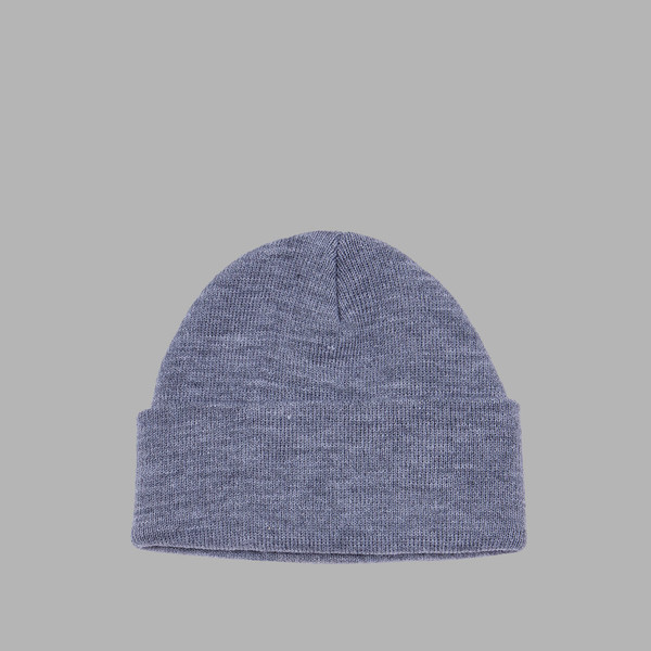 CUBIC LOGO STITCHED BEANIE (GREY) : THE MUSEUM VISITOR