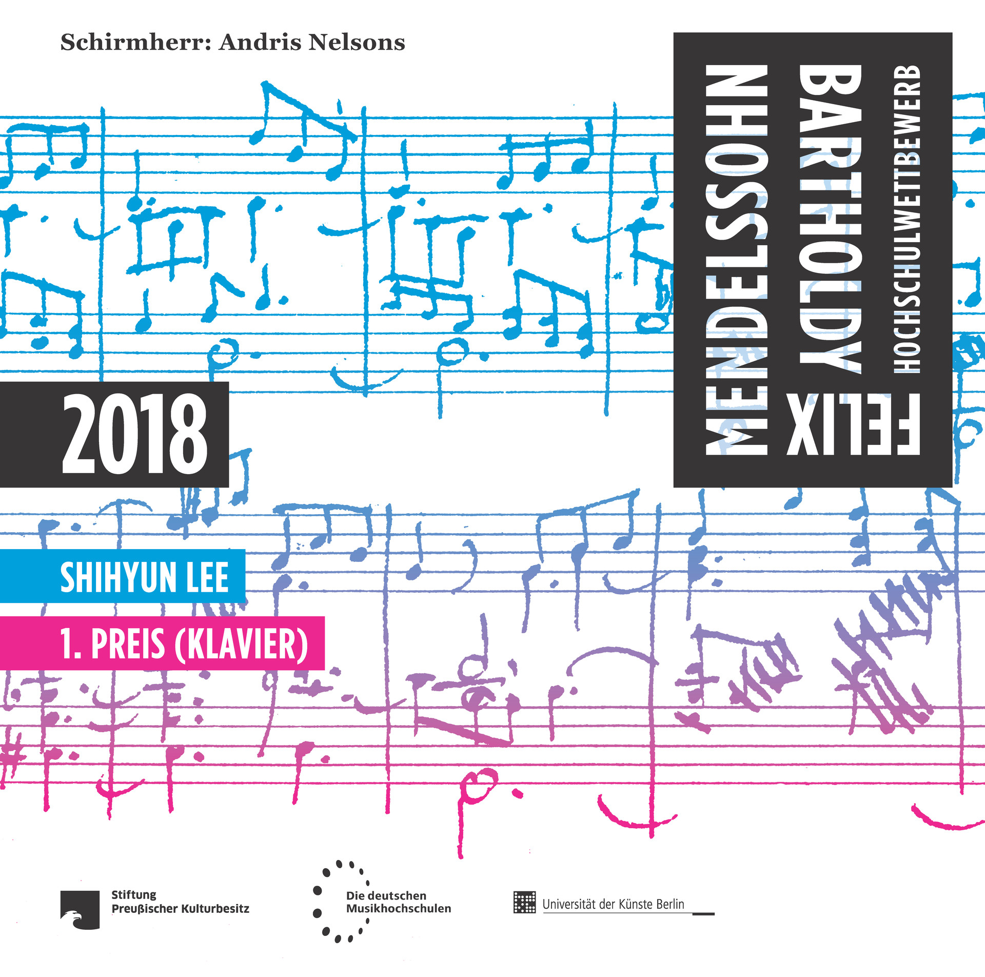 [CD] Felix Mendelssohn Bartholdy Hochschulwettbewerb 2018 - 1. Preis (Klavier)