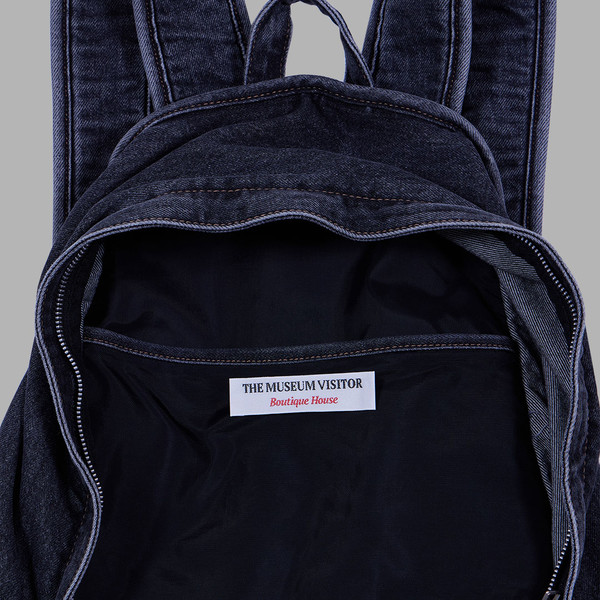 【THE MUSEUM VISITOR】 CHECK MIXED BACKPACK /追跡付 CHECK MIXED BACKPACK (GREY) : THE MUSEUM VISITOR