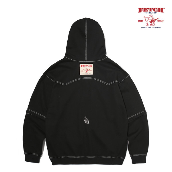 ☆超美品 【TRUERELIGION® × FETCH®】 豹柄 SWEAT HOODIE - トップス