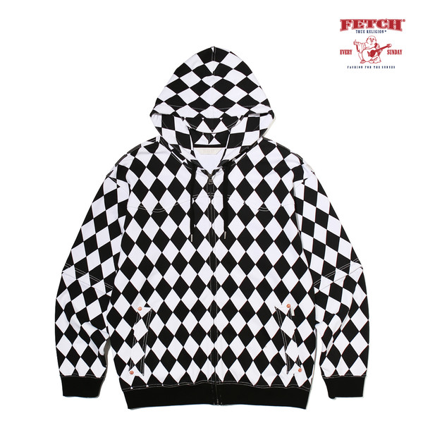 ☆超美品 【TRUERELIGION® × FETCH®】 豹柄 SWEAT HOODIE - トップス