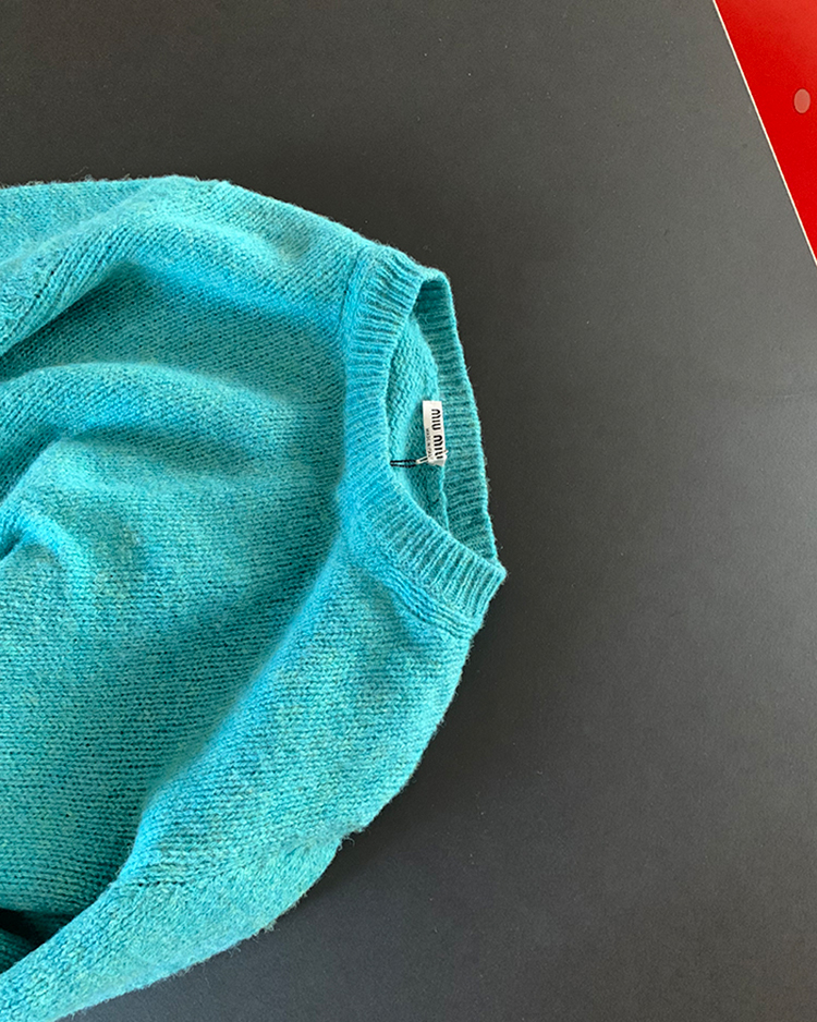 Miu Miu Lana Wool Cropped Knit lilisun