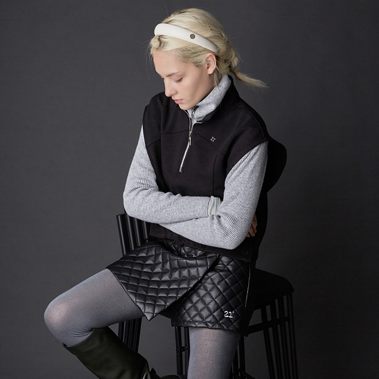 Cushion Vest_BLACK 시테드시테