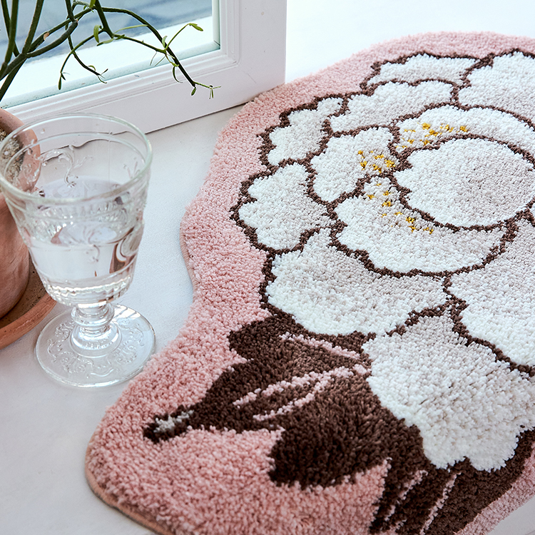 Peony Rug (Pink) : Bon'ee