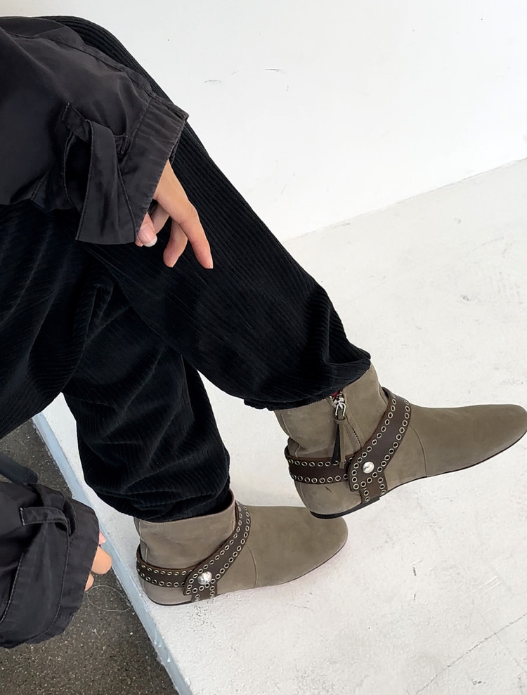 boots blanches isabel marant