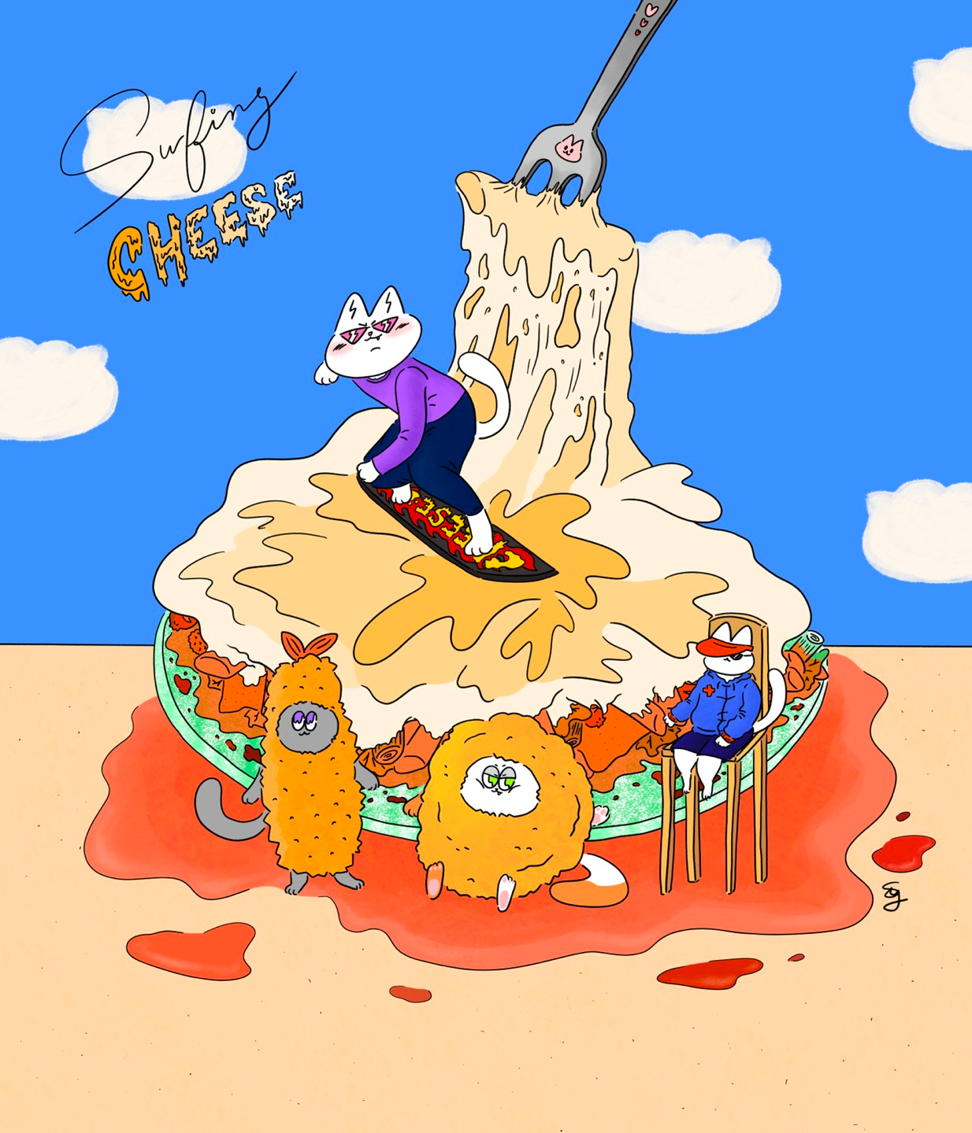 Surfing cheese