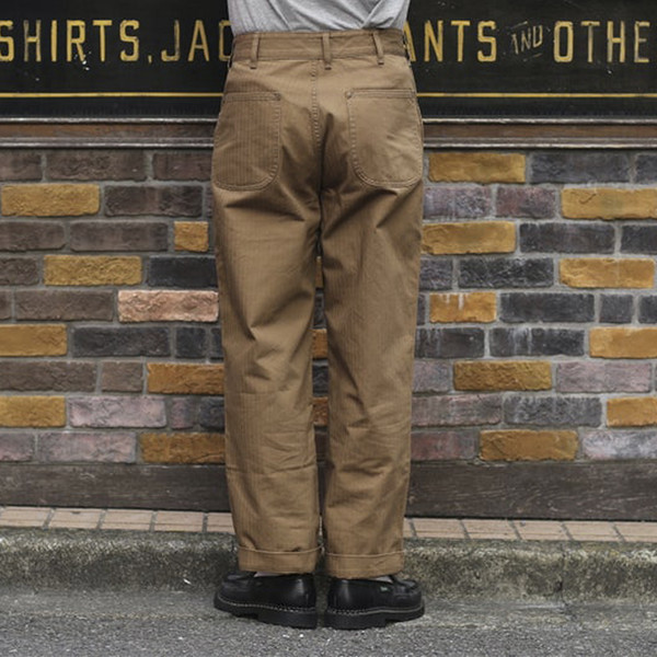 PHERROWS 페로우즈 P-41-HBT / NAVY P-41-HBT ] USMC HBT Pants [Navy] : Semi Basement General Store