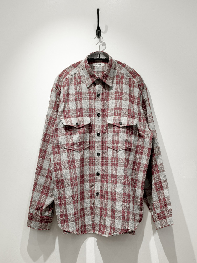 INTERIM LIMITED WOOL CHECK CPO SHIRTS+storksnapshots.com