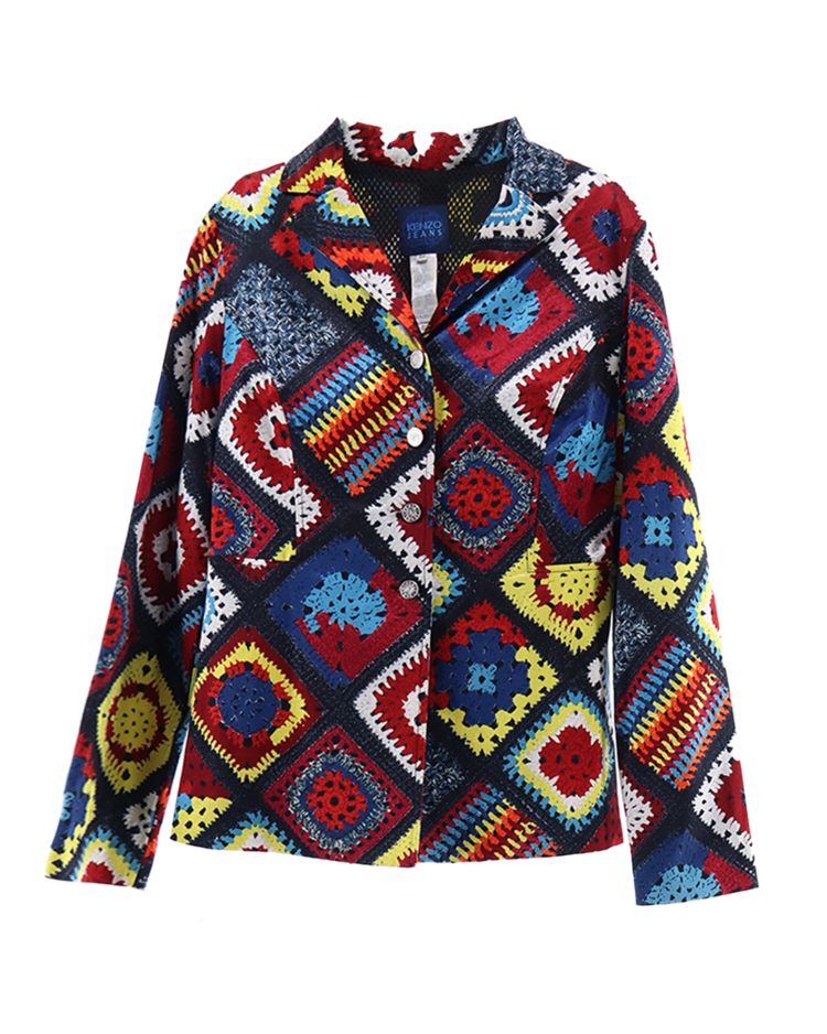 08aw UNDERCOVER Argyle Cardigan-