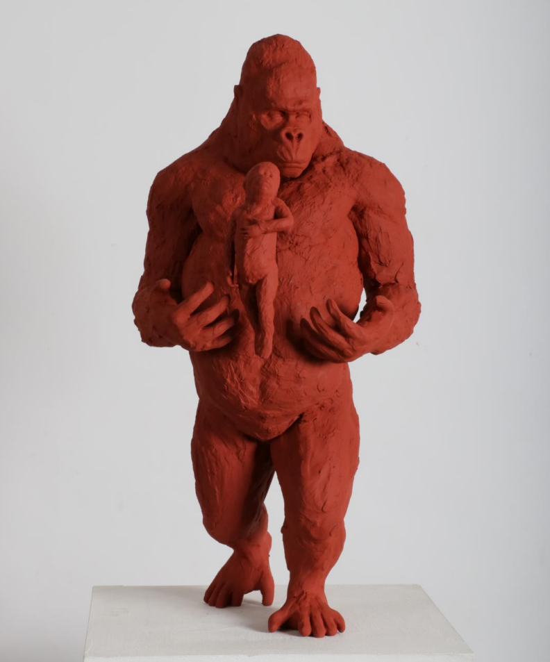 Sculpture No.44, 32*65*35cm, 3D프린팅 pla 출력 후 페인트 마감, 2019