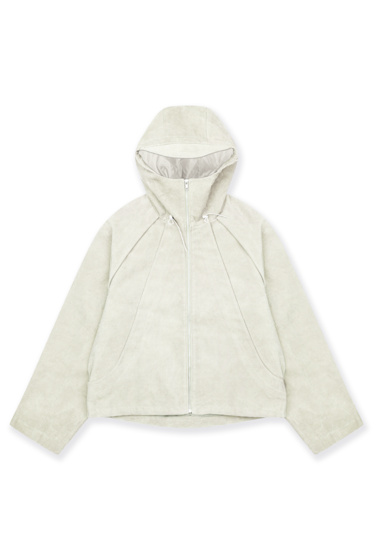 CORDUROY SHELL JACKET [IVORY] (Delivery on Oct 26th) : GRAILZ