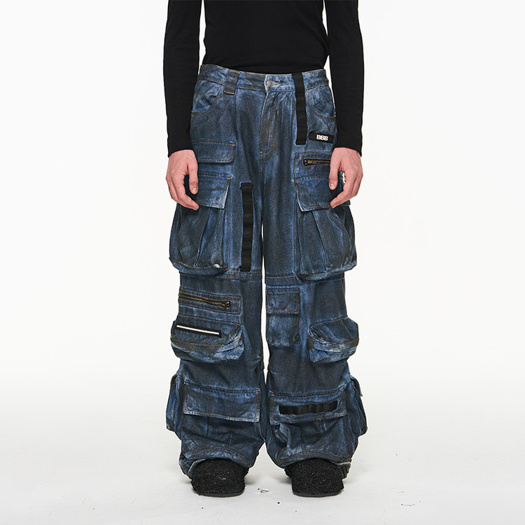 23AW Multi-pocket heavy jeans : 콰스 KUAS