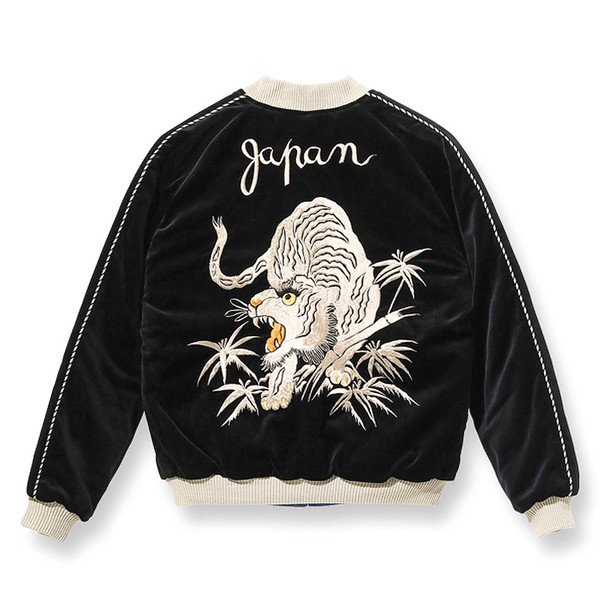 ジャケット・アウター 50s souvenir jacket velveteen Mid 1950s Style Velveteen Souvenir Jacket “ROARING TIGER