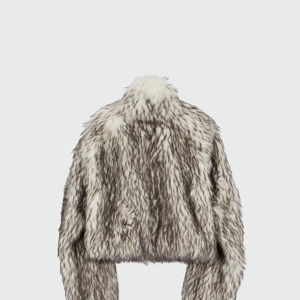 コート [EENK]XHORT Faux Fur Short Coat - Light Grey timesale icon Designer fashion, Seoul-fully created | W Concept