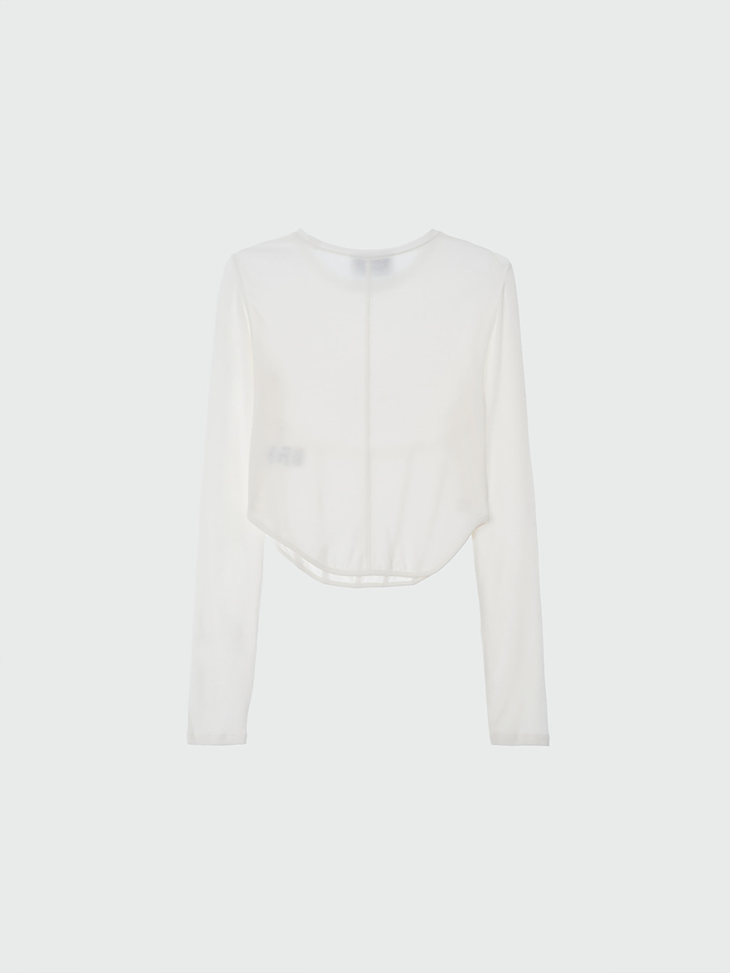 XIONY Long Sleeve Bustier T-shirt - White : EENK SHOP