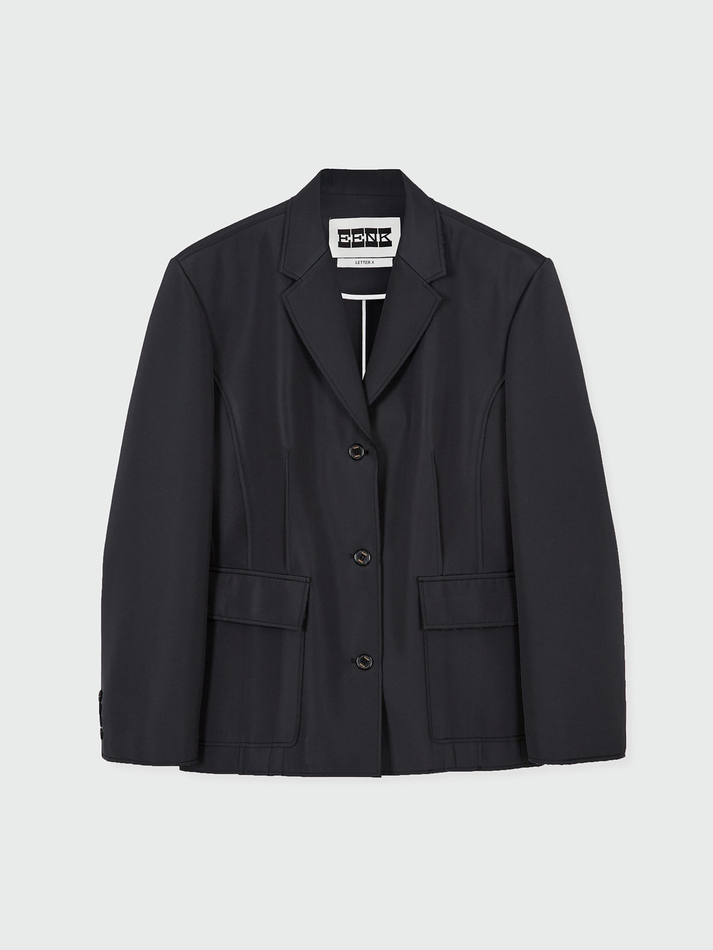 ジャケット EENK XXY Single-Breasted Blazer XXY Single-Breasted Blazer - Black : EENK SHOP