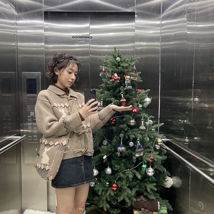 Moromoro rabbit collar knit cardigan 유스키트 YOUTHKIT