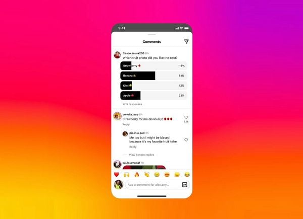 인스타그램 | 피드와 리얼에서 댓글 투표 : TREND.M | 아이디어 | 마케팅 인스타그램 | 피드와 리얼에서 댓글 투표 : Trend.M | 아이디어 | 마케팅