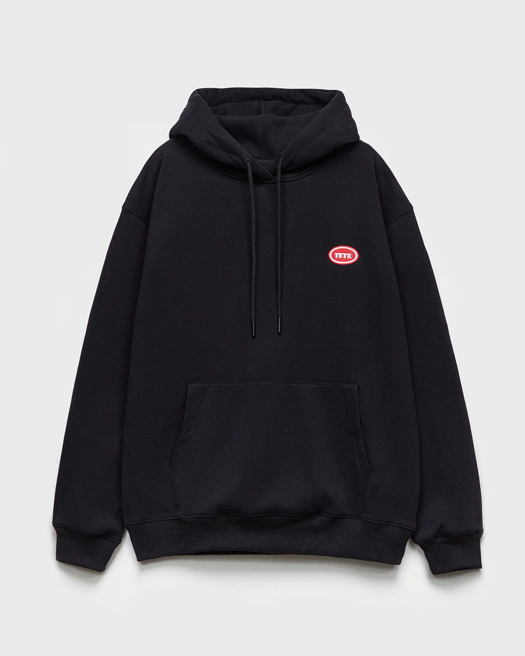 Oval logo hoodie (Fleece lining) / 3 colors : TETE