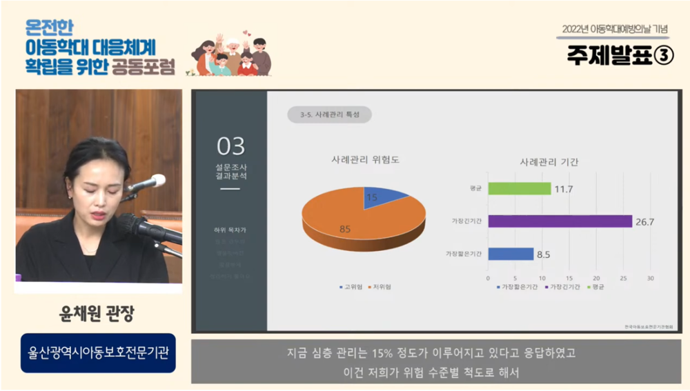 온전한 아동학대 대응체계 확립을 위한 공동포럼