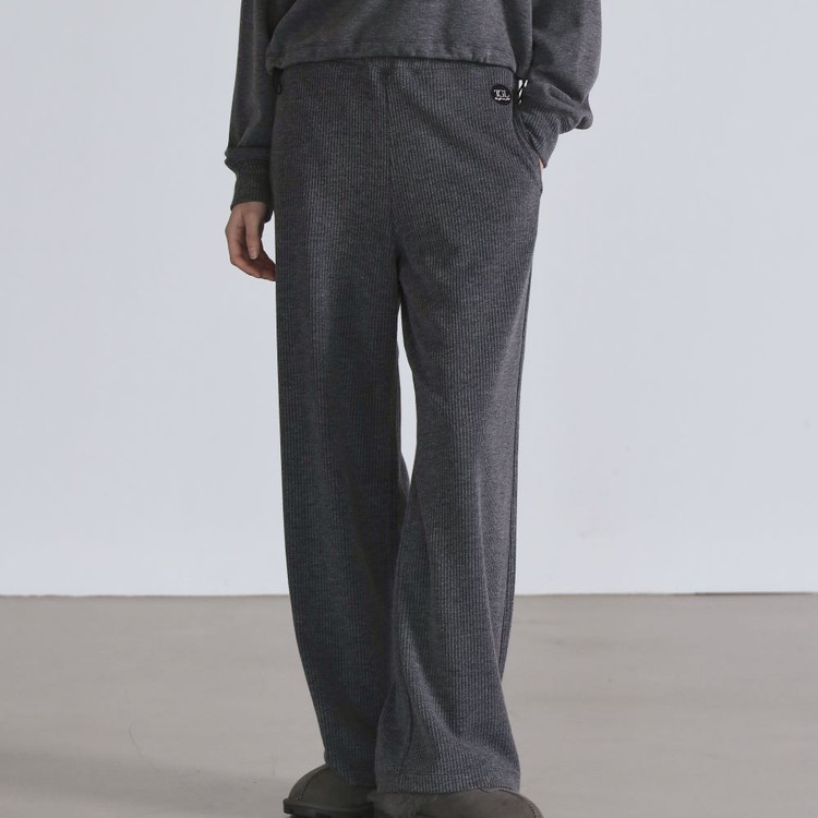 [기모 출시] 더그린랩_STRING RIBBED RELAXED PANTS_C/GREY : 더그린랩_The GREEN Lab