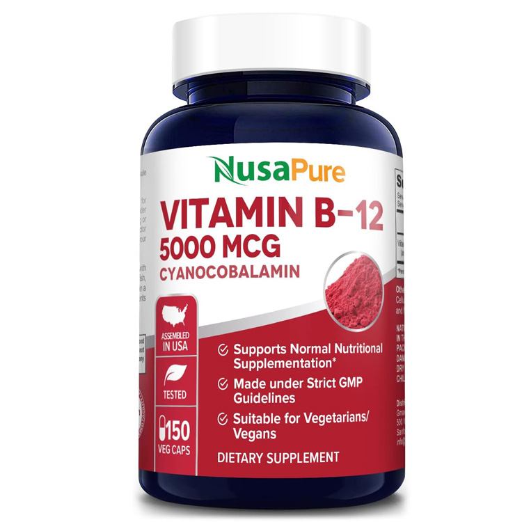 누사퓨어 비타민 B12 5,000mcg 150캡슐/ NusaPure Vitamin B125000 MCG 150