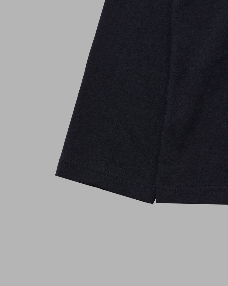 TV HEART LOGO LONG SLEEVE (BLACK) : THE MUSEUM VISITOR