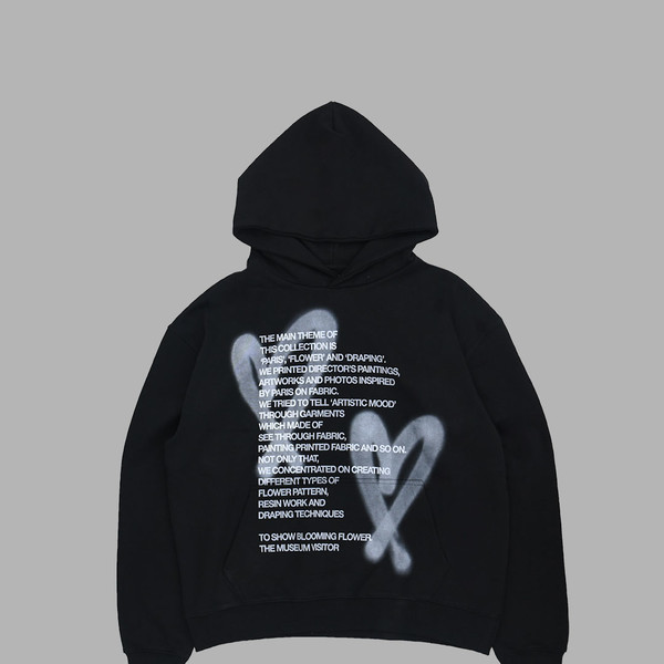 [THE MUSEUM VISITOR]★LOVE MULTI SPRAYED PRINTED HOODY bb575aec47b8a6ea2b50367c3882e8
