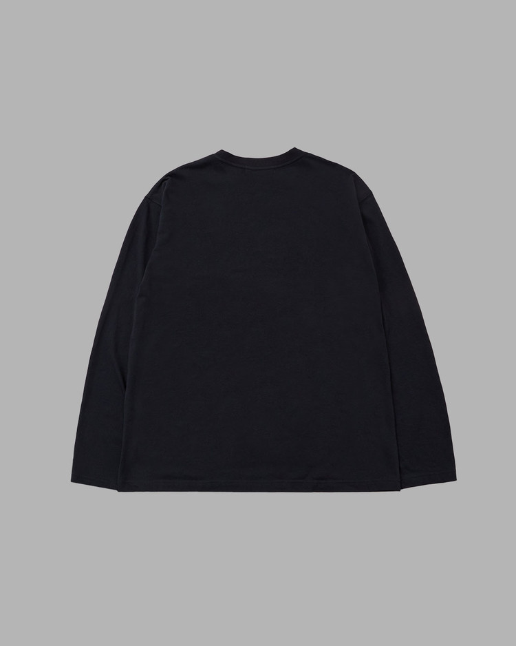 TV HEART LOGO LONG SLEEVE (BLACK) : THE MUSEUM VISITOR