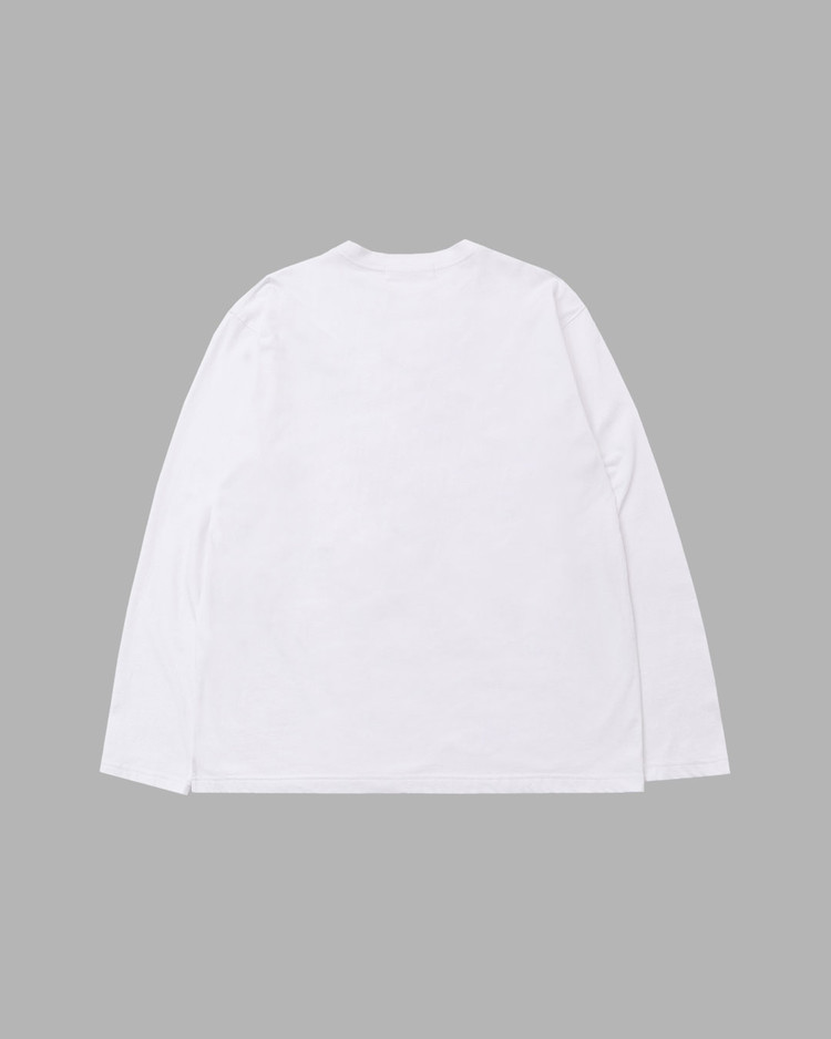 ◆THE MUSEUM VISITOR◆ TV HEART LOGO LONG SLEEVE WHITE 11313 TV HEART LOGO LONG SLEEVE (WHITE) : THE MUSEUM VISITOR