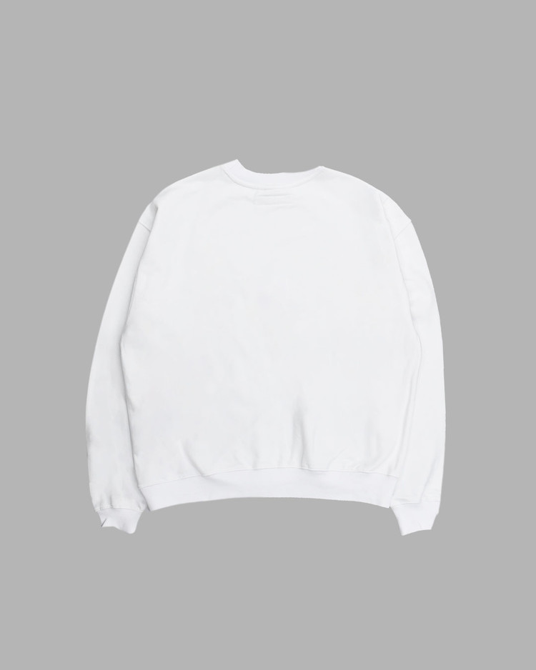 HEART SPRAY PRINTED SWEATSHIRTS (WHITE) : THE MUSEUM VISITOR