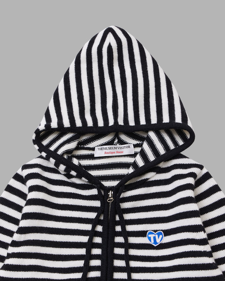 [THE MUSEUM VISITOR]★TV HEART LOGO HOODY TV HEART LOGO HOODY (BLACK) : THE MUSEUM VISITOR