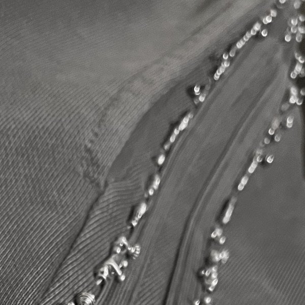 【604SERVICE】BEADED TRACK PANTS \"PIGMENT WASHED GREY\" BEADED TRACK PANTS IN WASHED GREY : 604SERVICE