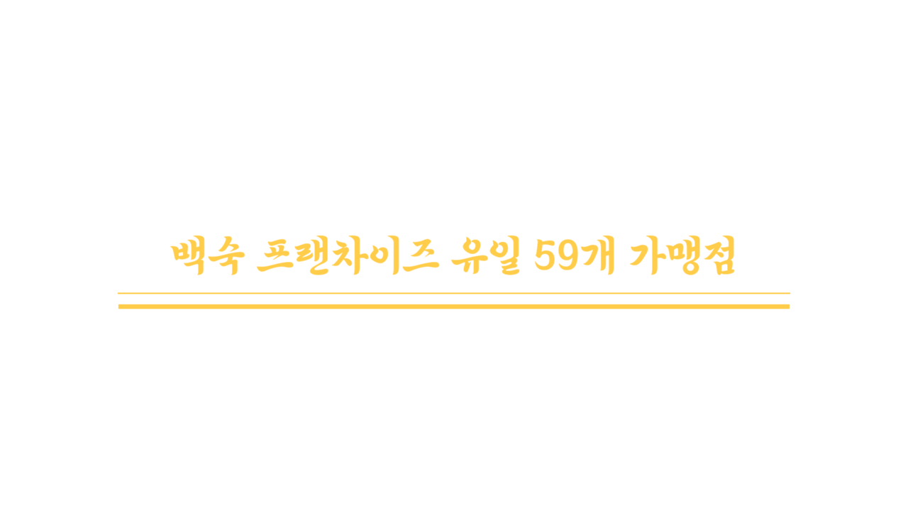나능이능이버섯백숙 가맹점 개수